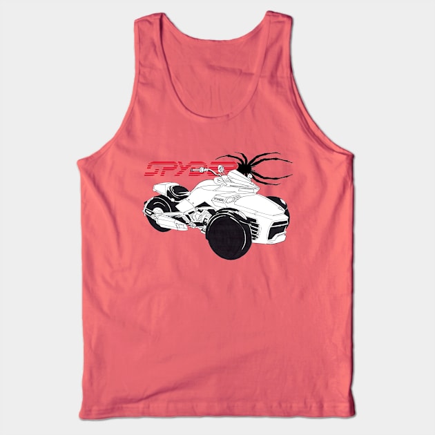 2023 Can-Am Spyder F3 White Tank Top by Joseph Baker